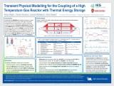 Transient Physical Modelling for the Coupling of a High Temperature Gas Reactor with Thermal Energy Storage